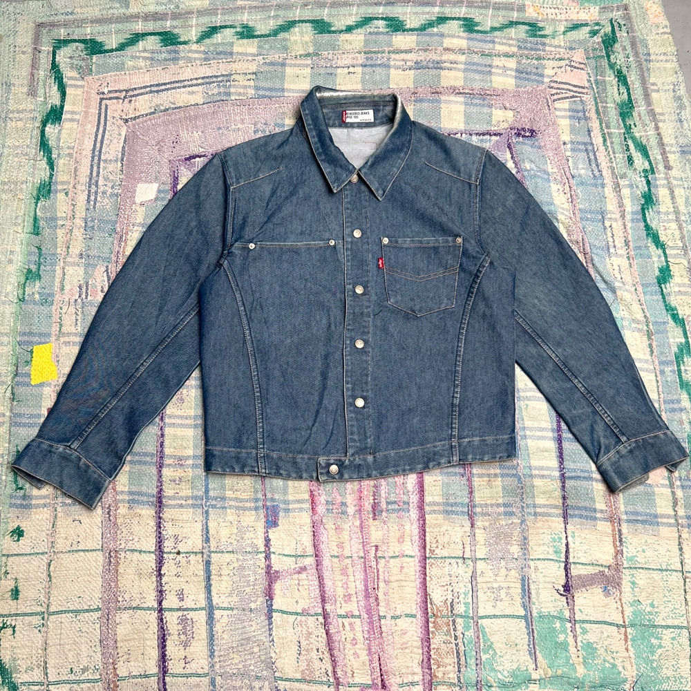 Vintage Y2K Levi’s Engineered Denim Snap Button Jean Jacket Large-100